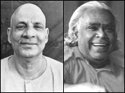 Swami Sivananda y Swami Vishnu-Devananda